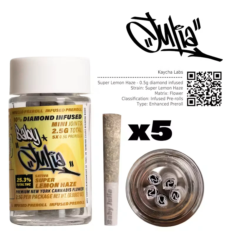 JULIA - Super Lemon Haze | Infused Preroll | .5g x 5pk | Julia Main Image