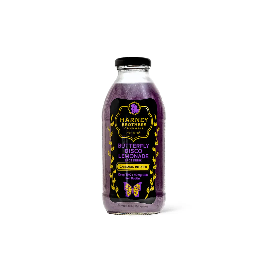 Harney Brothers Cannabis - Butterfly Disco Lemonade | Drink | 16oz | Harney Brothers Main Image
