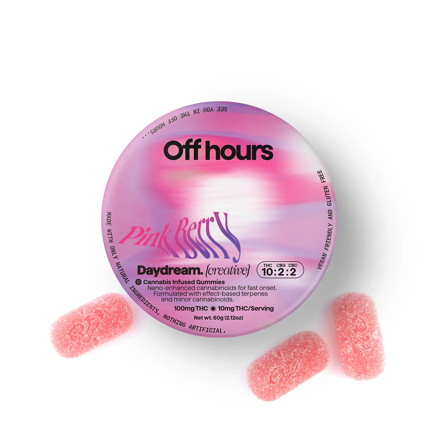 Off Hours - Pink Berry Daydream | Edible | 10mg x 10pk | Off Hours Main Image