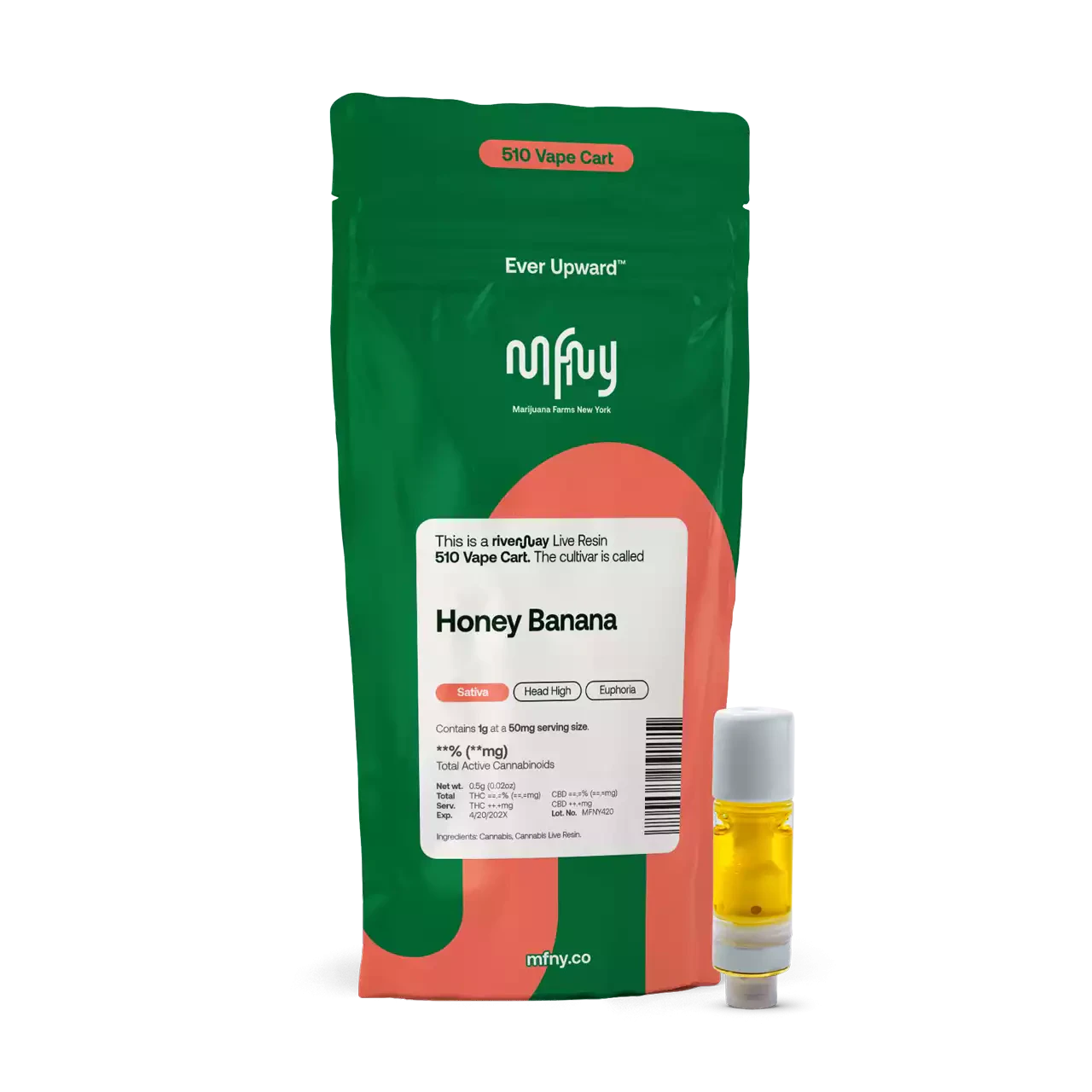 MFNY - Honey Banana | Vape Cart 510 | 0.5g x 1pk | MFNY Main Image