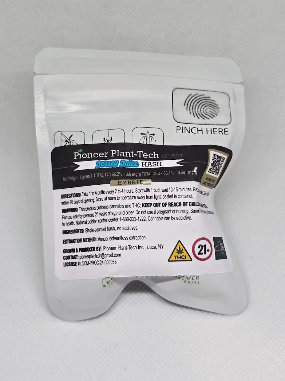 Pioneer Plant-Tech - Jersey Juice | Hash | 1g | Pioneer Plant-Tech Main Image