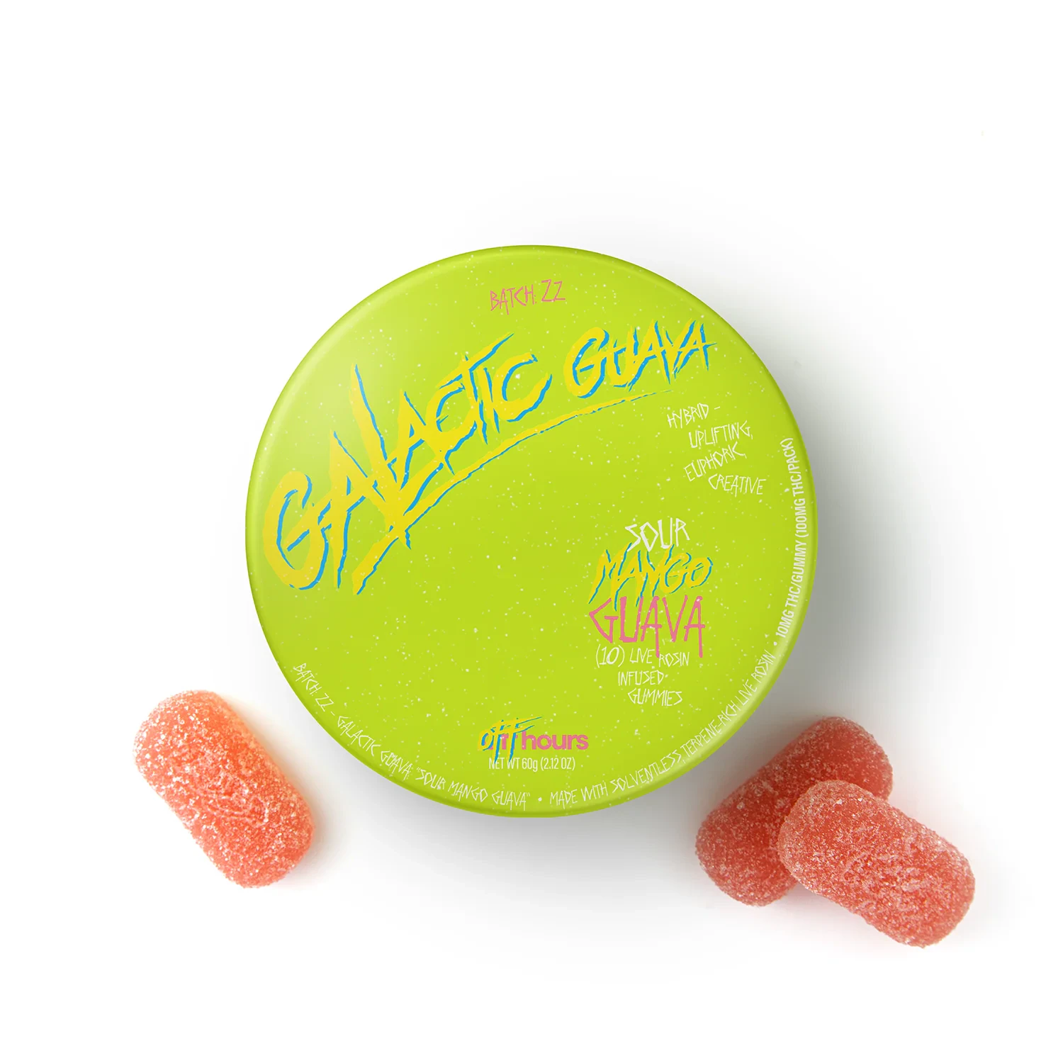 Off Hours - Galactic Guava Mango Guava Live Rosin | Edible | 10mg x 10pk | Off Hours Main Image