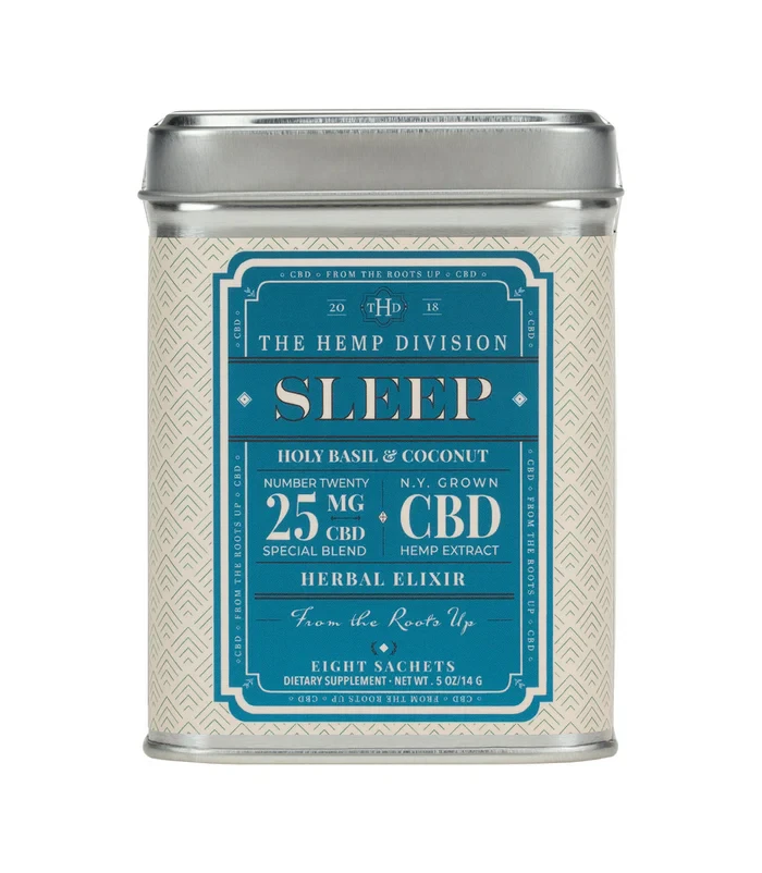 THE HEMP DIVISION (HARNEY AND SONS) - Sleep Holy Basil & Coconut | Tea Bag | 25mg x 8pk | The Hemp Division Main Image