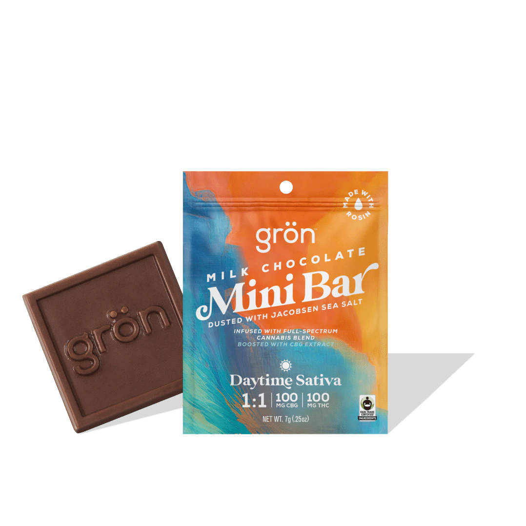 GRON - Milk Chocolate Daytime | Edible | 100mg | Gron Main Image