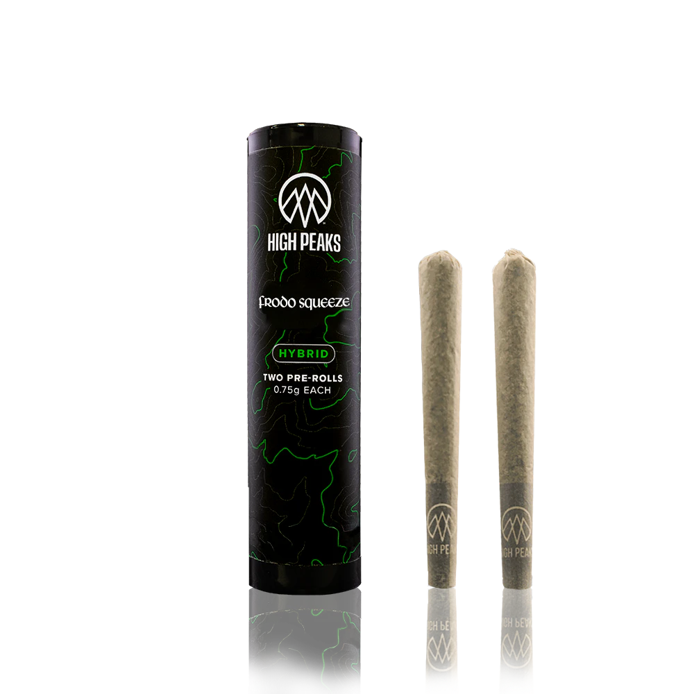 High Peaks - Frodo Squeeze | Preroll | .75g x 2pk | High Peaks Main Image