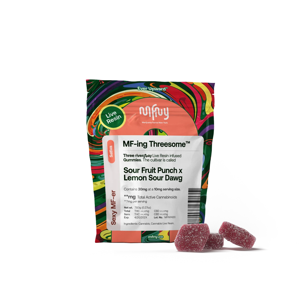 MFNY - Sour Fruit Punch x Lemon Sour Dawg | Edible | 10mg x 3pk | MFNY Main Image