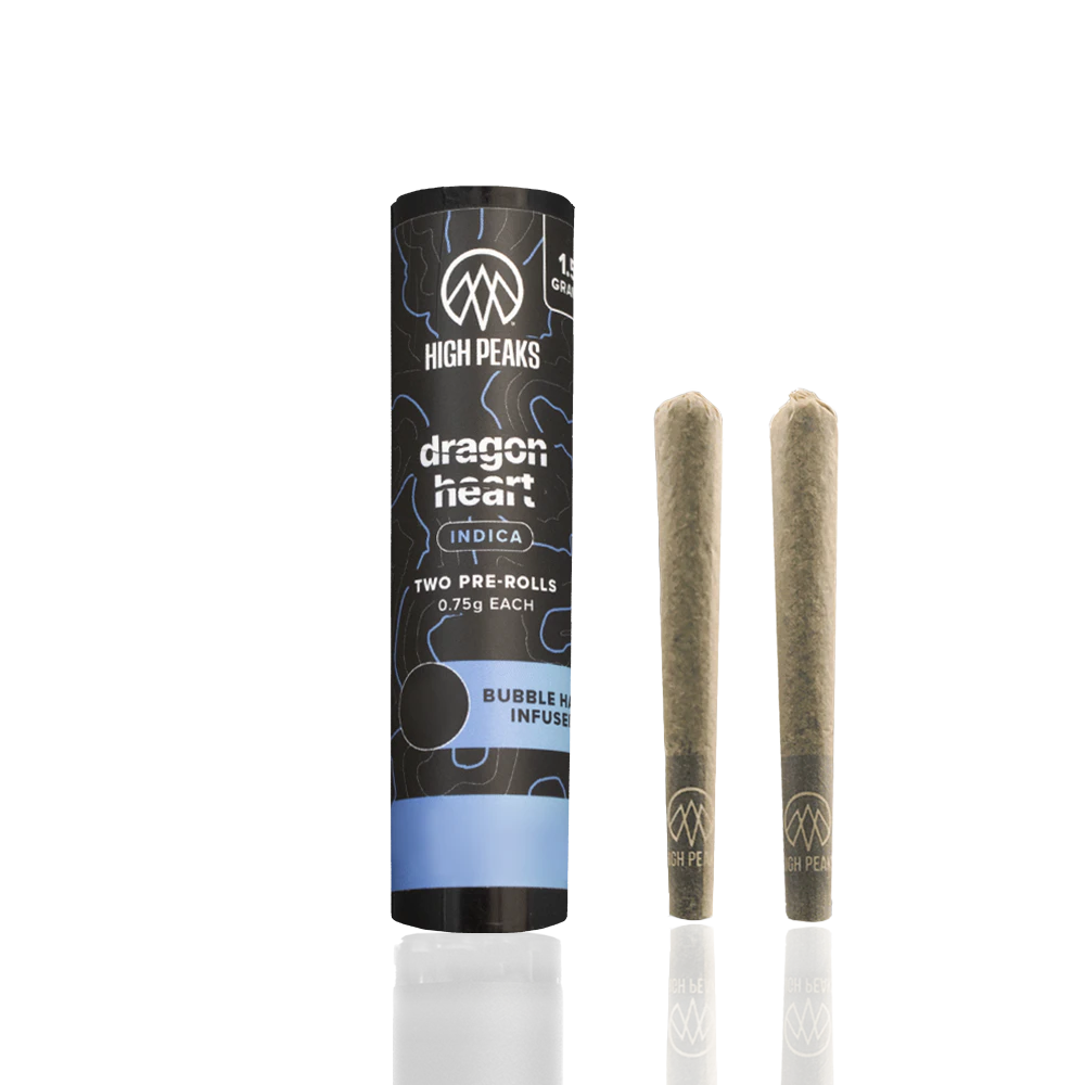 High Peaks - Dragon Heart | Infused Preroll | .75g x 2pk | High Peaks Main Image