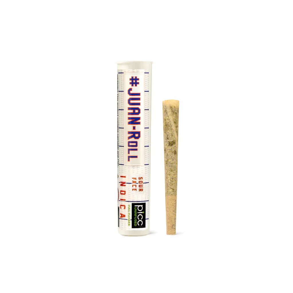 JUAN-ROLL - Sour Face | Preroll | 1g x 1pk | Juan-Roll Main Image