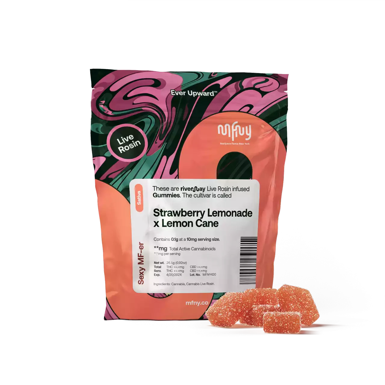 MFNY - Strawberry Lemonade/Lemon Cane | Edible | 10mg x 10pk | MFNY Main Image