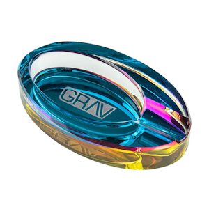 GRAV - IRIDESCENT ELLIPSE ASHTRAY - GRAV