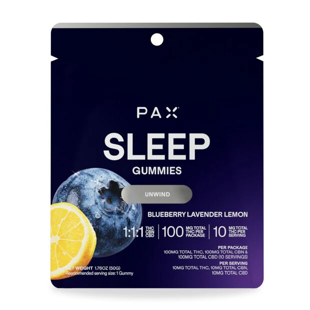 PAX - Sleep 1:1:1 Gummies (THC:CBD:CBN) Main Image