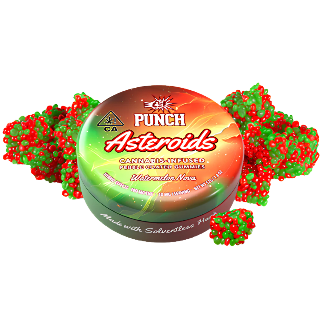 Punch Edibles - Punch Edibles - 100mg Solventless Hash Asteroids - Watermelon Nova Main Image
