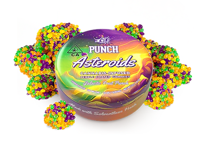 Punch - Galactic Fruit Punch | 100mg Hash Gummies | Punch Asteroids