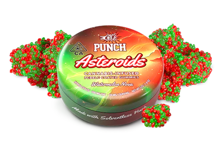 Punch - Watermelon Nova | 100mg Hash Gummies | Punch Asteroids