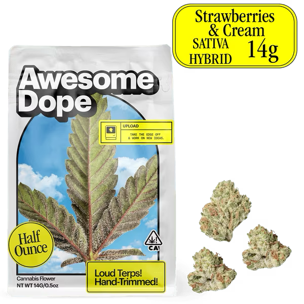Awesome Dope | Strawberries & Cream | Smalls | 14g