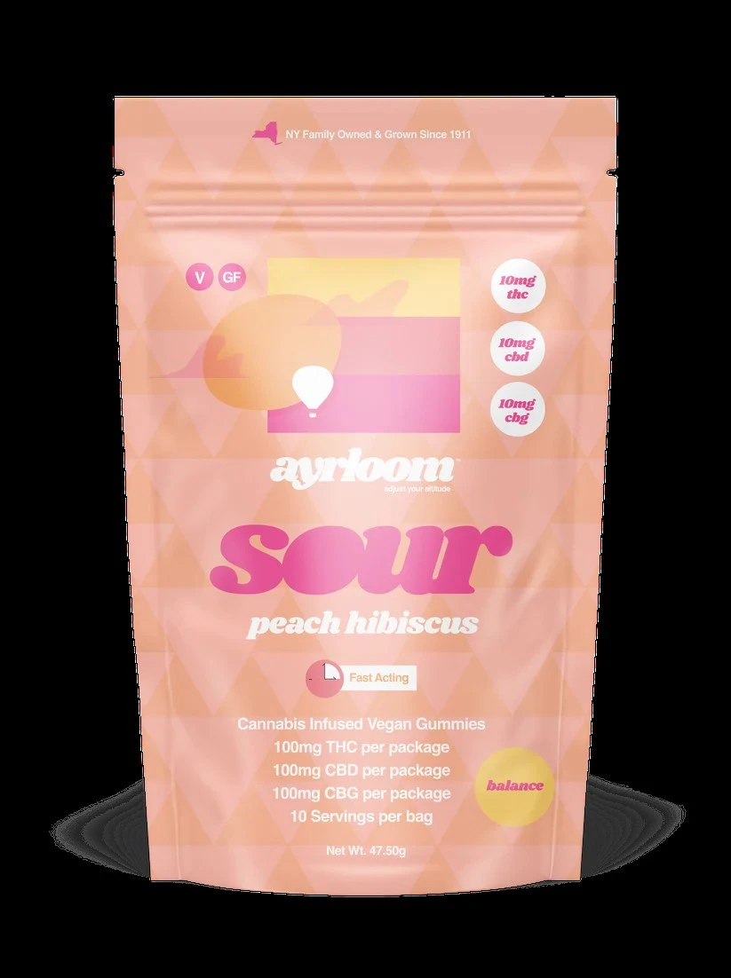 ayrloom - Ayrloom - Sour Peach Hibiscus - Gummy - 10 x 10mg Main Image