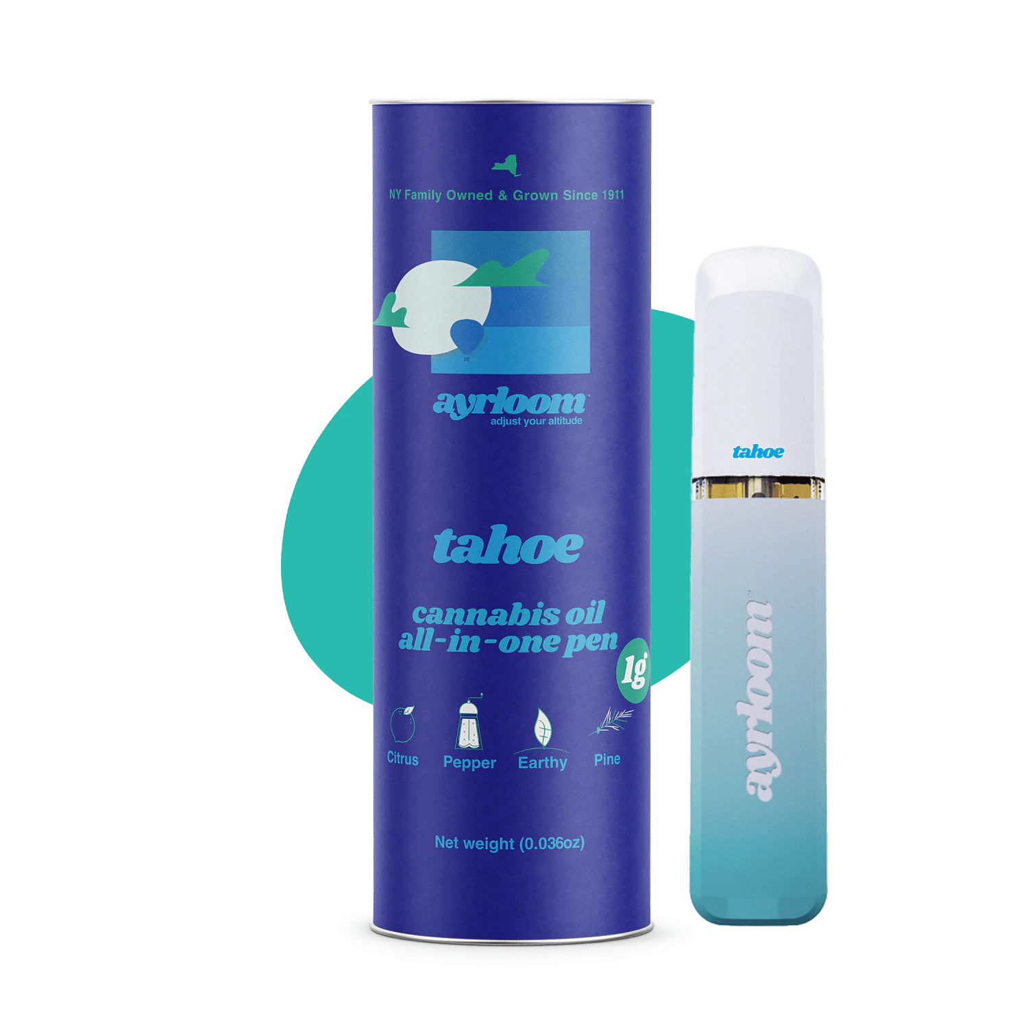 ayrloom - Ayrloom - Tahoe - 1g Vape AIO Pen - 90% THC - Vape Pen Main Image