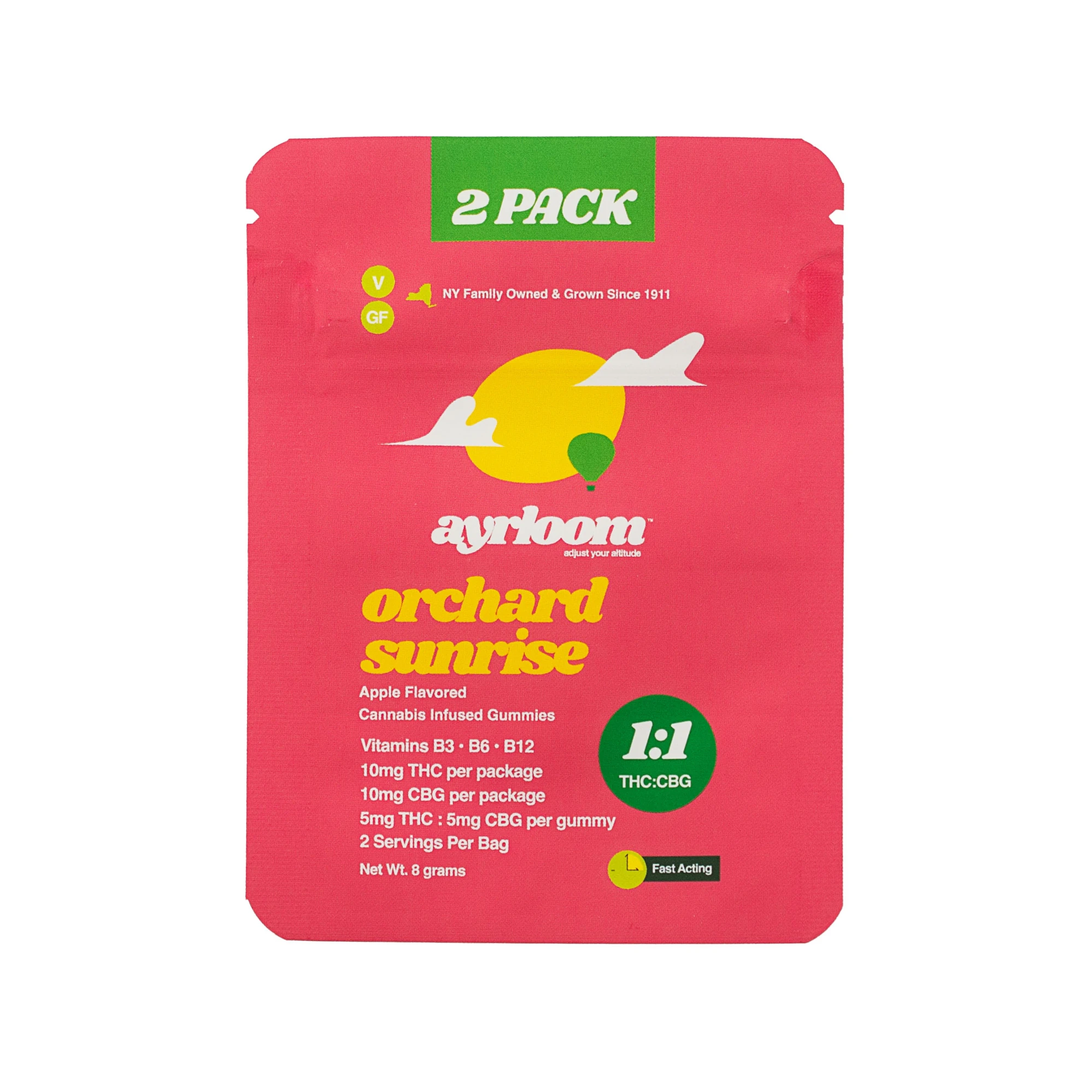 ayrloom - Ayrloom-Orchard Sunrise Gummies-5mg/2pack Main Image