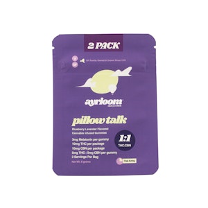 AYRLOOM - Ayrloom-Pillow Talk Blueberry Lavendar- Gummies-2pack-5mg pieces