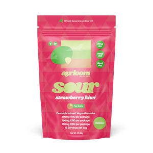 AYRLOOM - Sour Strawberry Kiwi | Gummies | 100mg/10 Pieces |  Ayrloom
