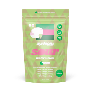 AYRLOOM - Sour Watermelon | Gummies | 100mg/10 Pieces |  Ayrloom