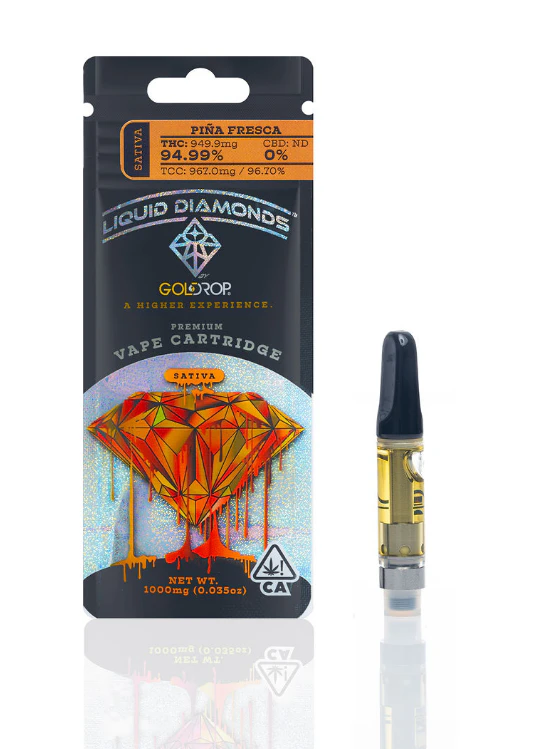GoldDrop - Pina Fresca - Liquid Diamonds Cart. (1g) Main Image