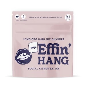 Effin - Effin-2:1 Hang Social Citrus-10pk/100mg