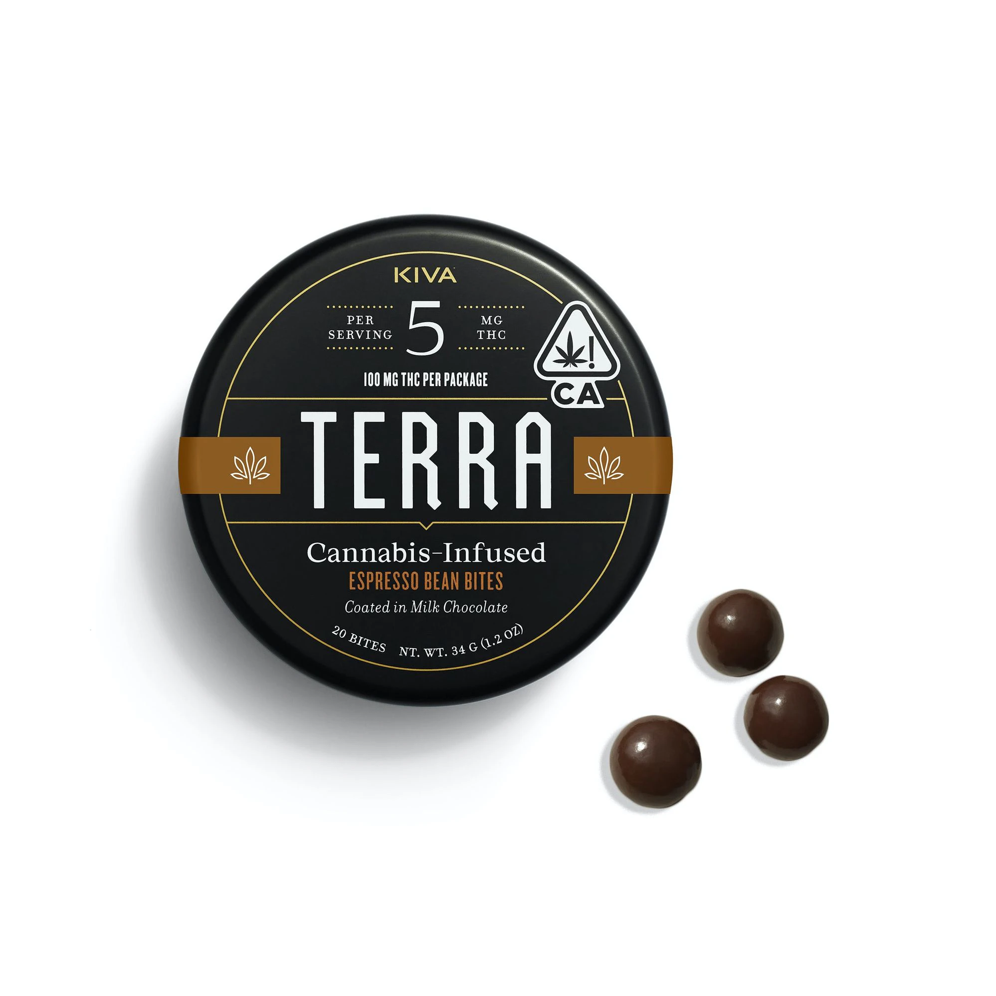 Kiva Confections - Kiva - Terra - Hybrid - Espresso Bites - (100mg) Main Image