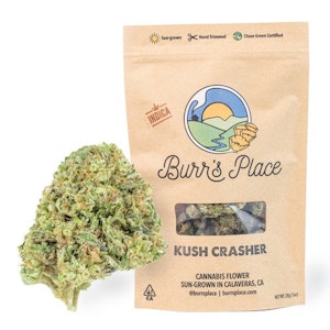 BURR'S PLACE - Burrs Place Kush Crasher Sun-Grown Flower 28g