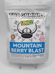 Mountain Berry Blast - 100mg THC Gummies - Mighty Viking