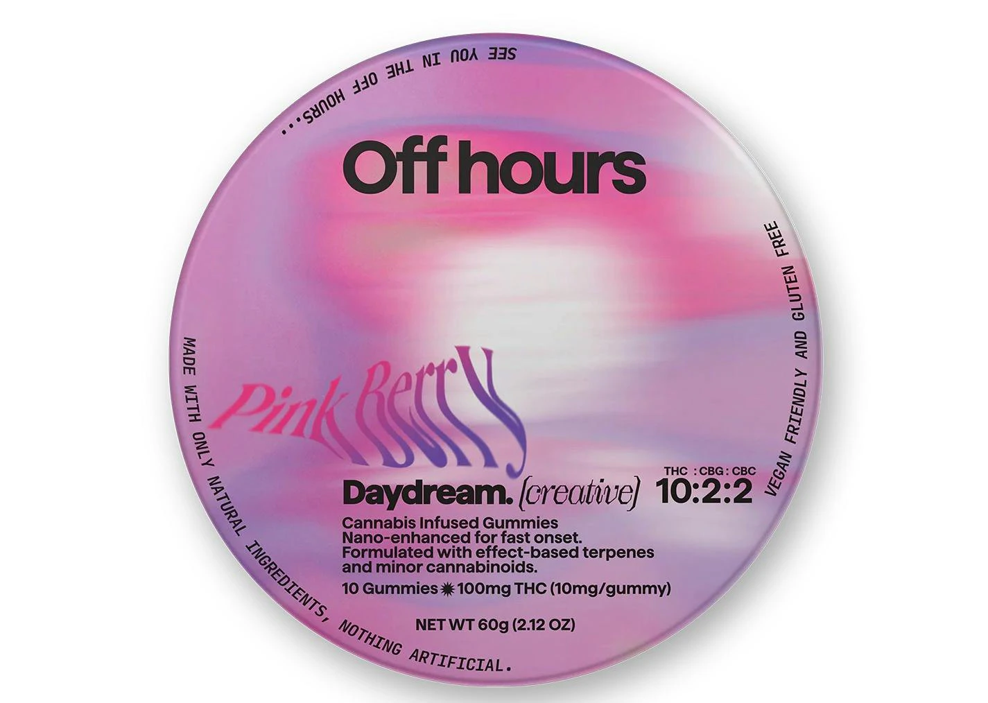 Off Hours - Off hours - Pink Berry 'Daydream' - Gummy - 10 x 10mg Main Image
