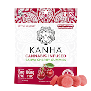100mg THC Sativa Cherry Gummies (10mg - 10 pack) - Kanha