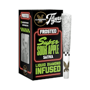 Claybourne Co. - 2.5g - 5ct Flyers Frosted Infused Pre Rolls - Super Sour Apple