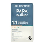 Papa & Barkley Releaf Patch 30mg 1:1 CBD:THC