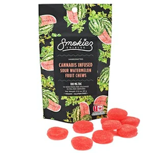 SMOKIEZ - Sour Watermelon (100mg) Fruit Chews