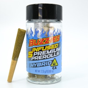 BUZZIES - Hybrid 2.5g 5 Pack Infused Pre-Rolls - Buzzies