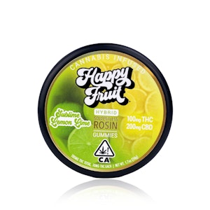 HAPPY FRUIT - HAPPY FRUIT - Edible - Sublime Lemon Lime - Rosin Gummies - 100MG