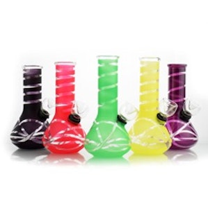 LA King - 5" Mini Bong with Frosted Strips