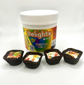 Delights - Delights - White Chocolate Rainbow Crispy - 100mg - Edible