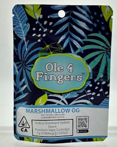 Ole' 4 Fingers - Marshmallow OG 1g Cart - Ole' 4 Fingers