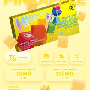 HIGHATUS - HIGHATUS - PINEAPPLE GUMMIES - 100MG