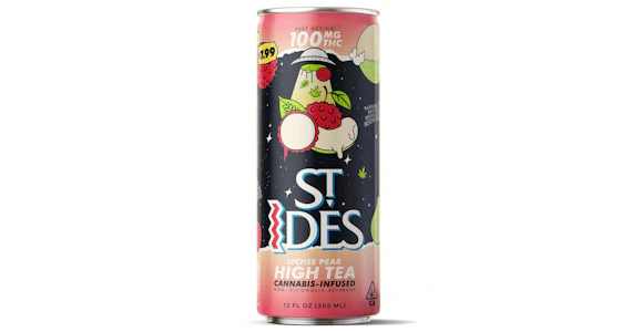 ST IDES - St. Ides - Pear Lychee 100mg High Tea - 12oz Can