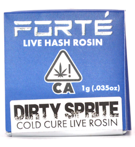 Forte Farms - FORTE - Dirty Sprite - 1g Cold Cure Live Rosin