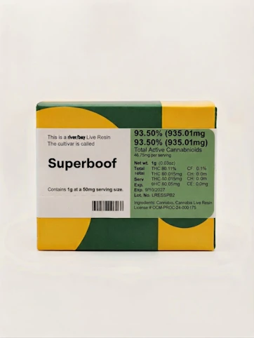 MFNY - SUPERBOOF - HYBRID - 801.05mg THC | 20 Servings - Live Resin Concentrate (1g) | MFNY  -TF2