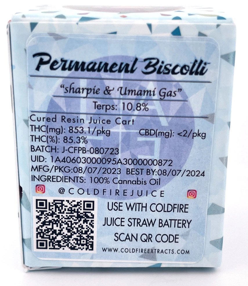 COLD FIRE - ColdFire x LA Family Farms - Permanent Biscotti - 1g Juice Cart Main Image