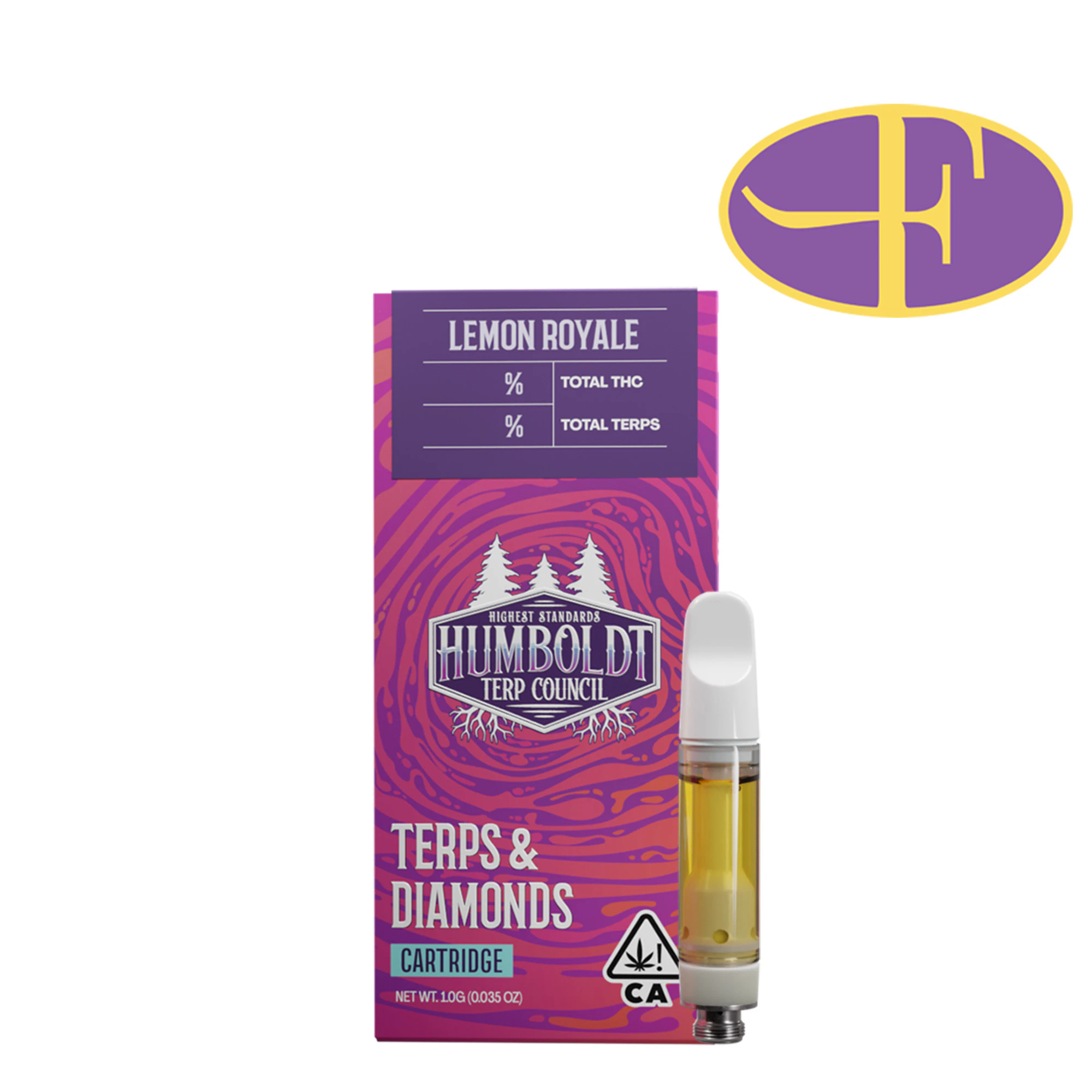 Humboldt Terp Council - Lemon Royale Live Resin Vape Cartridge Main Image