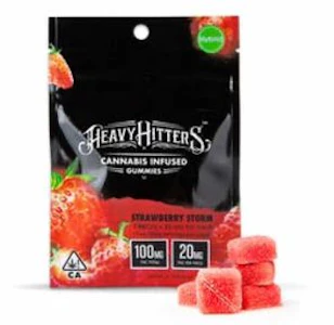 HEAVY HITTERS - [Heavy Hitters] THC Gummies - 100mg - Strawberry Storm (S)