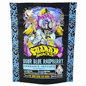 Sour Blue Raspberry 100mg 10 Pack Live Resin Gummies - Shaman Extracts