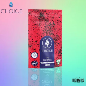 Choice Gummies Watermelon Kush 100mg (Sativa)