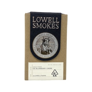 LOWELL HERB CO - LOWELL SMOKES: OG BLUEBERRY CREME 8TH PACK